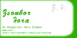 zsombor hora business card